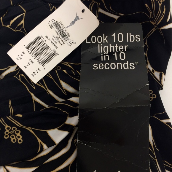 Miraclesuit Sanibel Black & White Swimsuit - Picture 5 of 8